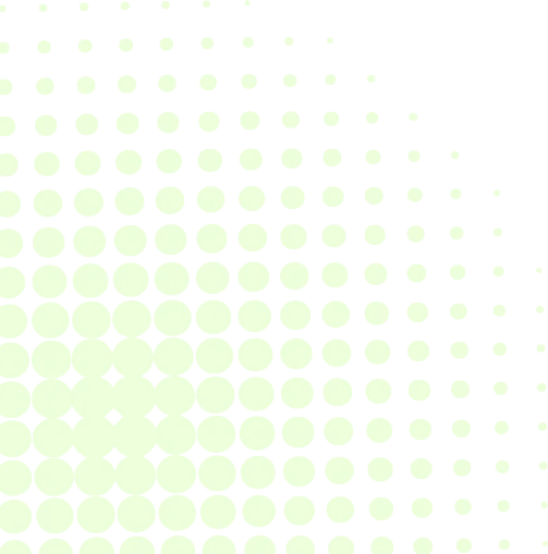 A decorative abstract pattern featuring a grid of pale lime-green circles