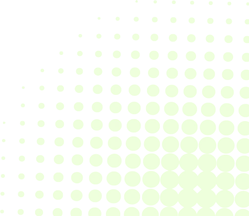 A decorative abstract pattern featuring a grid of pale lime-green circles