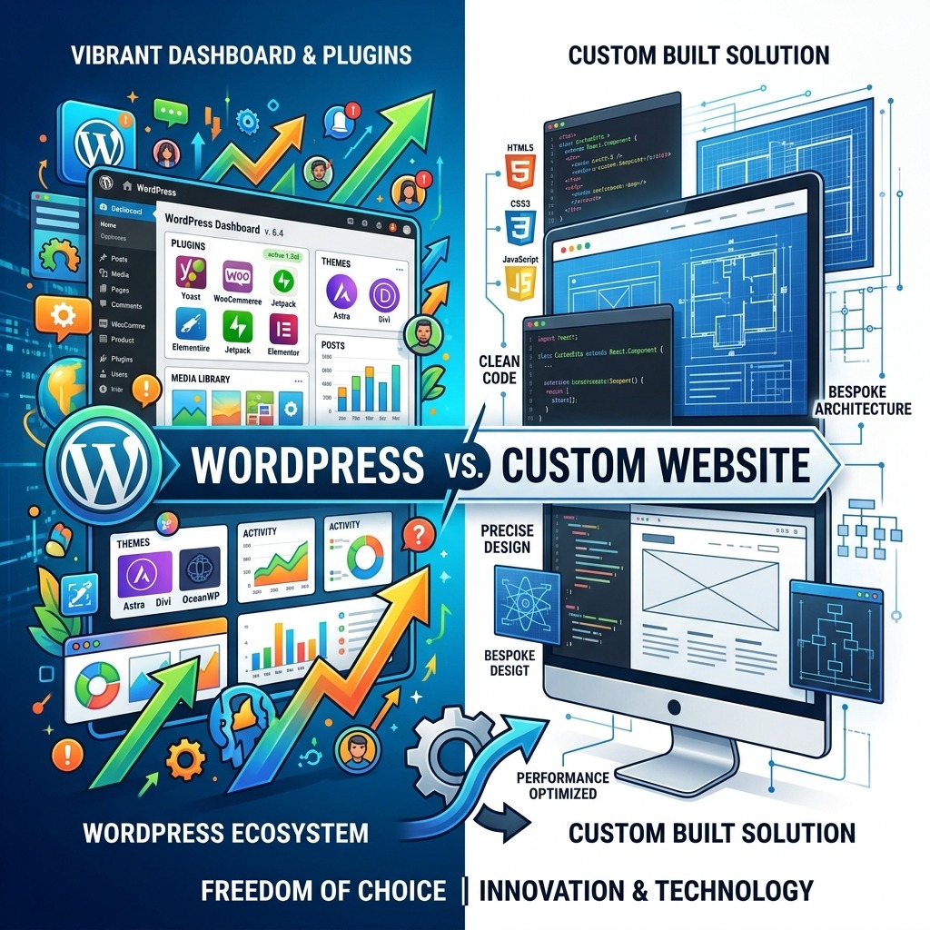WordPress vs Custom Website